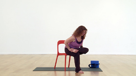 Desk Yoga: Seated Pigeon in Your Chair